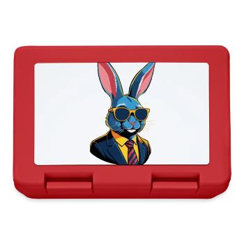 Iconic Dad Bunny Easter Bunny Streetwear Dad - Lunchbox - red - Front