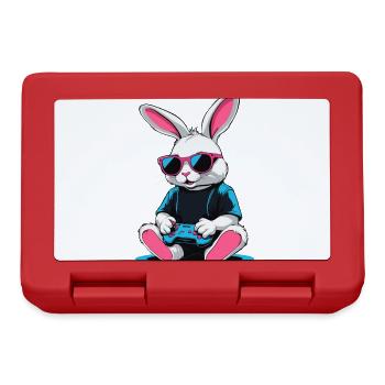 Osterhase Gamer Ikonisches Ostern Gaming - Brotdose - Rot - Vorne