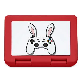 Lapin de Pâques Gamer Jeux de Pâques emblématiques - Boîte à goûter - rouge - Devant