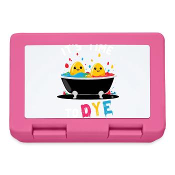 Funny Egg Dyeing Colors for Easter Artist - Lunchbox - pink - Front