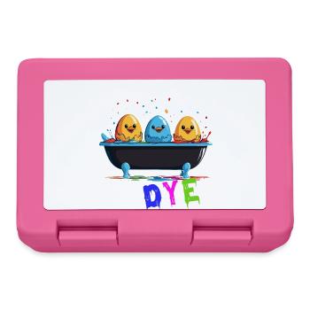 Funny Egg Dyeing Colors for Easter Artist - Lunchbox - pink - Front