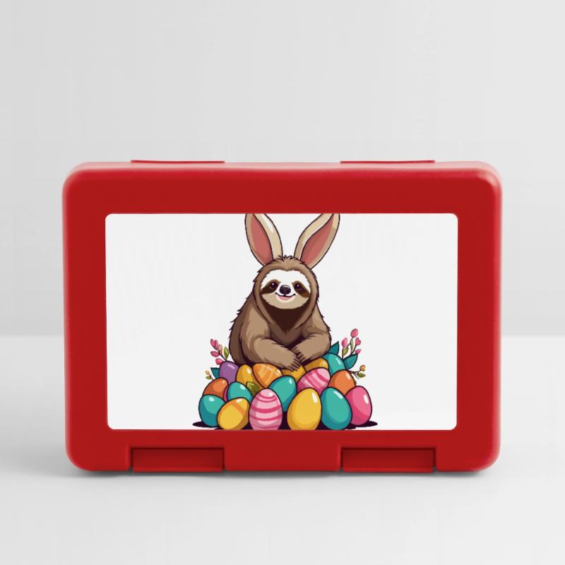 Funny Sloth Easter Bunny Iconic Easter Lunchbox