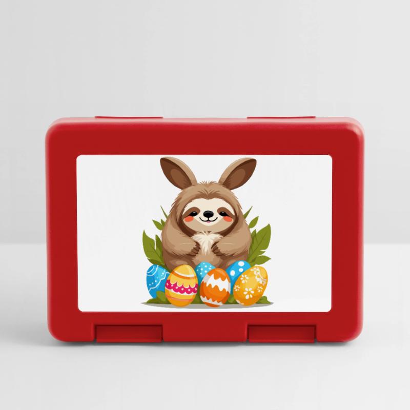 Funny Sloth Easter Bunny Iconic Easter Lunchbox