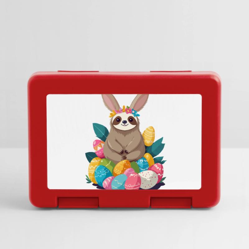 Funny Sloth Easter Bunny Iconic Easter Lunchbox