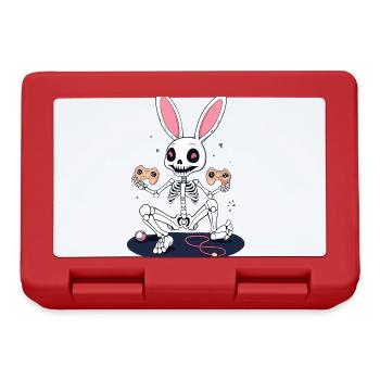 Osterhase Gamer Ikonisches Ostern Gaming - Brotdose - Rot - Vorne