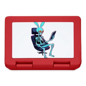 Osterhase Gamer Ikonisches Ostern Gaming - Brotdose - Rot - Vorne