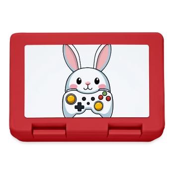 Osterhase Gamer Ikonisches Ostern Gaming - Brotdose - Rot - Vorne