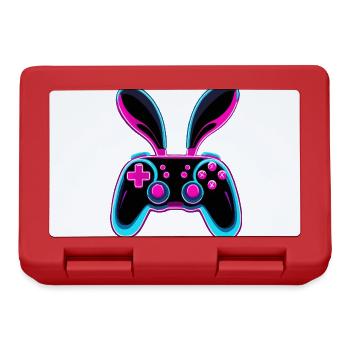 Osterhase Gamer Ikonisches Ostern Gaming - Brotdose - Rot - Vorne