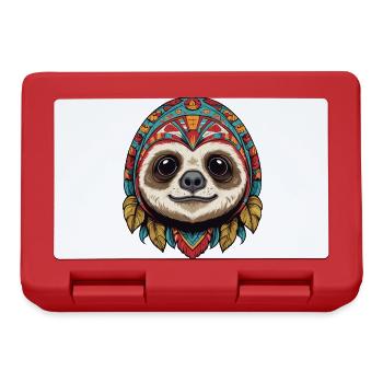 Sloth Mexico Sugar Skull Streetwear Design - Lunchbox - red - Front