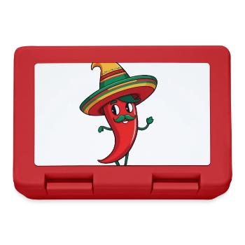 Aesthetic Chili Pepper Chili Streetwear Hot - Lunchbox - red - Front