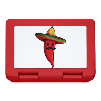 Aesthetic Chili Pepper Chili Streetwear Hot - Lunchbox - red - Front