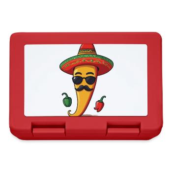 Aesthetic Chili Streetwear Heißer Scoville Stil - Brotdose - Rot - Vorne