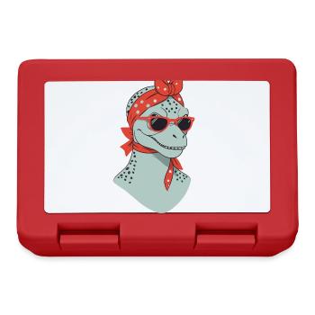 Drôle Dinosaure Maman Cool Dino Femme - Boîte à goûter - rouge - Devant
