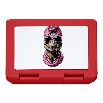 Drôle Dinosaure Maman Cool Dino Femme Style - Boîte à goûter - rouge - Devant
