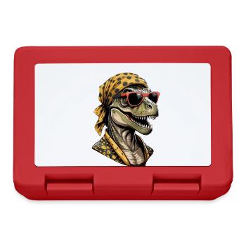 Lustige Dinosaurier Mutter Coole Dino Frau Style - Brotdose - Rot - Vorne