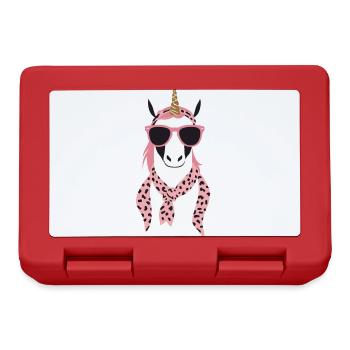 Licorne Maman Licornes Élégantes Maman Aimante - Boîte à goûter - rouge - Devant