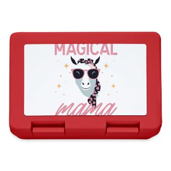 Magical Mom Unicorn Love Stylish Funny - Lunchbox - red - Front