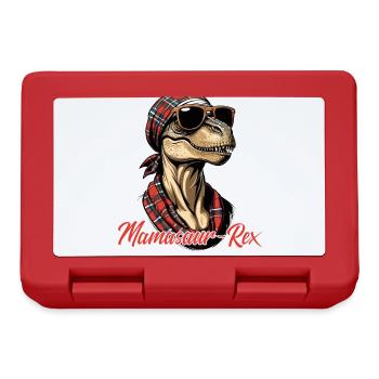 Mamasaur Rex Funny Dinosaur Mother Iconic - Lunchbox - red - Front