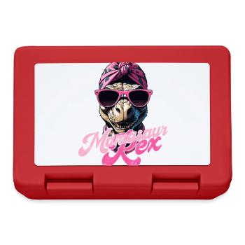 Mamasaur Rex Funny Dinosaur Mother Iconic - Lunchbox - red - Front