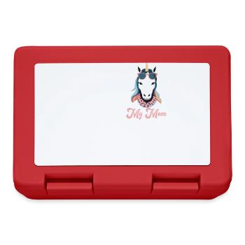 Drôle Maman Comparaison Licorne Maman Design - Boîte à goûter - rouge - Devant
