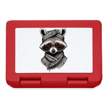 Mama Raccoon Raccoon Amoureux du raton laveur - Boîte à goûter - rouge - Devant