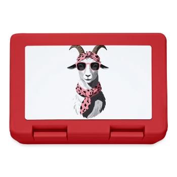 Funny Mom Goat Perfect for Mother's Day - Lunchbox - red - Front