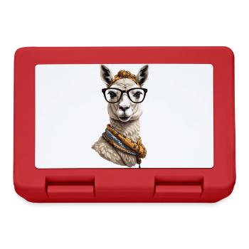 Lustiges Lama Alpaca Design Für Mutter - Brotdose - Rot - Vorne