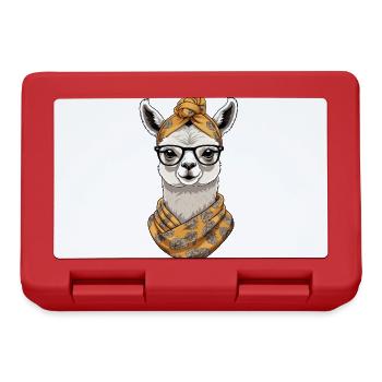 Llama Loving Mom Funny Design Mother's Day - Lunchbox - red - Front