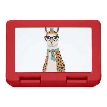 Funny Llama Alpaca Design for Mother's Day - Lunchbox - red - Front