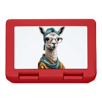Lustiges Lama Alpaca Design für Mütter - Brotdose - Rot - Vorne