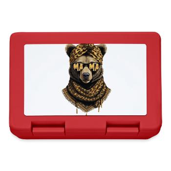 Funny Mama Bear Mother Bear Bear Lover - Lunchbox - red - Front
