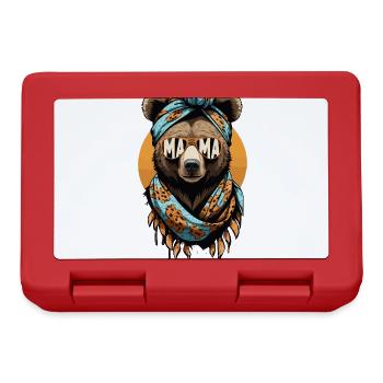Funny Mom Bear Mother Bear Bear Lover - Lunchbox - red - Front