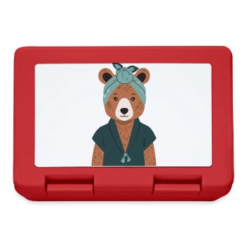 Funny Mama Bear Mother Bear Bear Lover - Lunchbox - red - Front