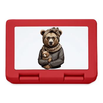 Funny Mama Bear Mother Bear Bear Lover - Lunchbox - red - Front