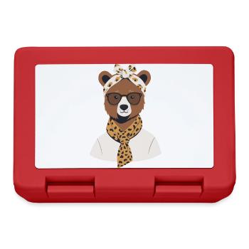 Drôle de maman ours fête des mères amant de l’ours - Boîte à goûter - rouge - Devant