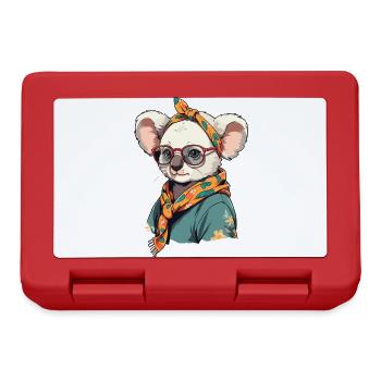 Drôle Koala Maman Mignon Fête Des Mères Amour - Boîte à goûter - rouge - Devant