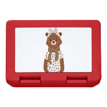 Drôle Maman Ours Mère Ours Ours Amoureux de l’Ours - Boîte à goûter - rouge - Devant
