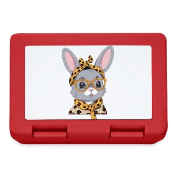 Maman Lapin Mignon Lapin Mère Mignon Lapin de Pâques - Boîte à goûter - rouge - Devant