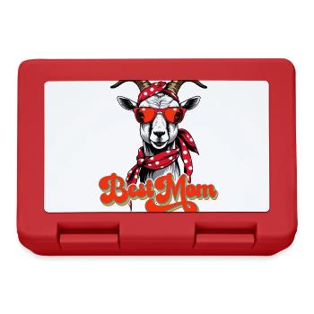 Best Mom Funny Mom Goat Perfect For Mother's Day - Lunchbox - red - Front
