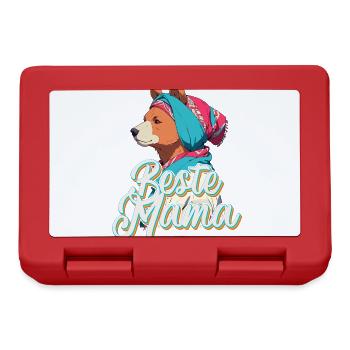 Meilleurs points forts du design de la fête des mères drôle de maman - Boîte à goûter - rouge - Devant
