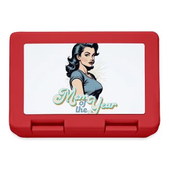 Mother of the Year Funny Mom Proud Mom Design - Lunchbox - red - Front