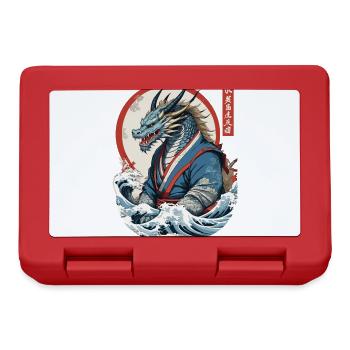Dragon Anime Fan Japanese Style Vintage - Lunchbox - red - Front