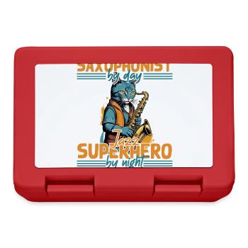 Funny Saxophone Saying for Jazz Music Fans - Lunchbox - red - Front