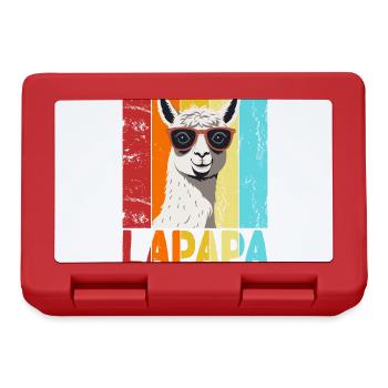 Lapapa Funny Llama Dad Perfect Style - Lunchbox - red - Front