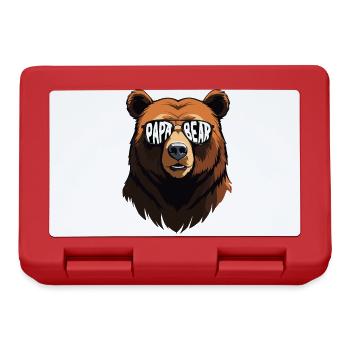 Bears Father Funny Style Father's Day Birthday - Lunchbox - red - Front