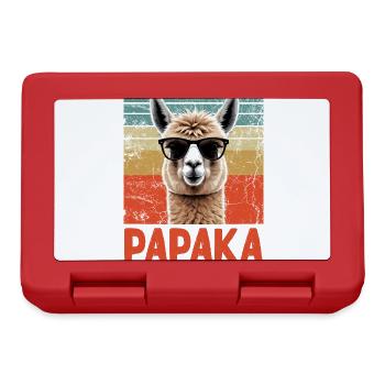 Papaka Drôle Dad Alpaga Style Parfait - Boîte à goûter - rouge - Devant