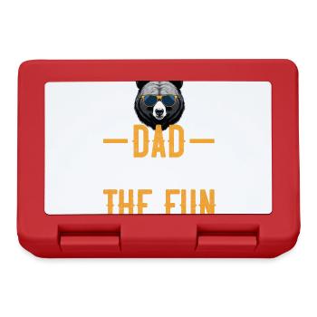 Funny Father Saying Perfect Dad Style - Lunchbox - red - Front