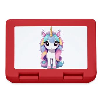Pastel Colors Unicorn Lover Design - Lunchbox - red - Front