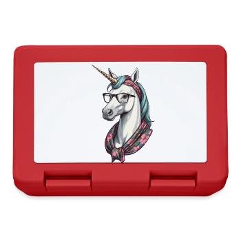 Maman Licorne Maman Drôle Maman Fête des Mères - Boîte à goûter - rouge - Devant