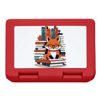 Cute Book Lover Funny Books Design - Lunchbox - red - Front